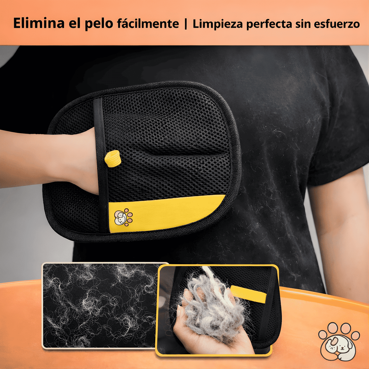 Guante Quita - Quitapelos Reutilizable para Mascotas