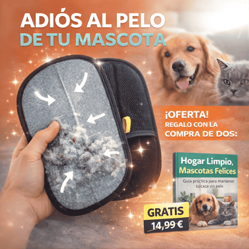Guante Quita - Quitapelos Reutilizable para Mascotas