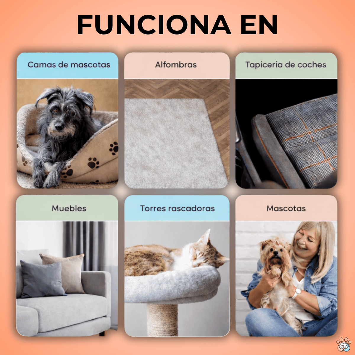 Guante Quita - Quitapelos Reutilizable para Mascotas