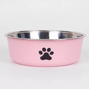 Comedouro de Aço Inox para Cães com Base de Silicone Antiderrapante