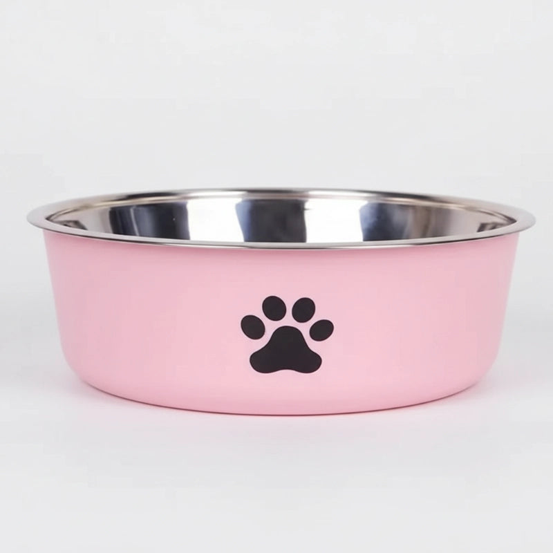 Comedouro de Aço Inox para Cães com Base de Silicone Antiderrapante