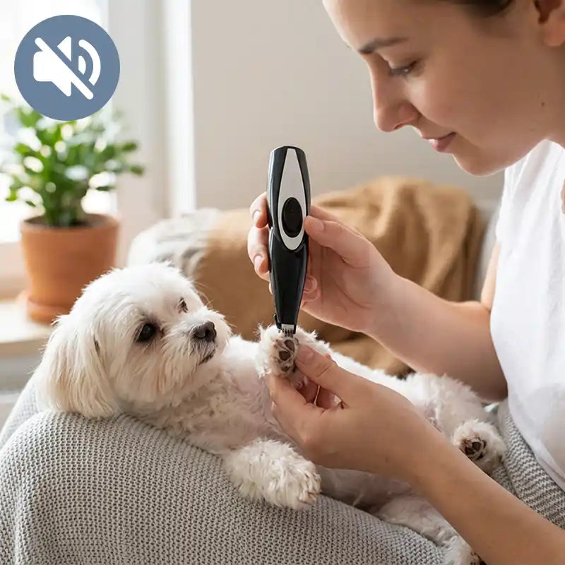 Aparador de pelo para cães recarregável, máquina profissional de cuidados e pedicure para animais de estimação