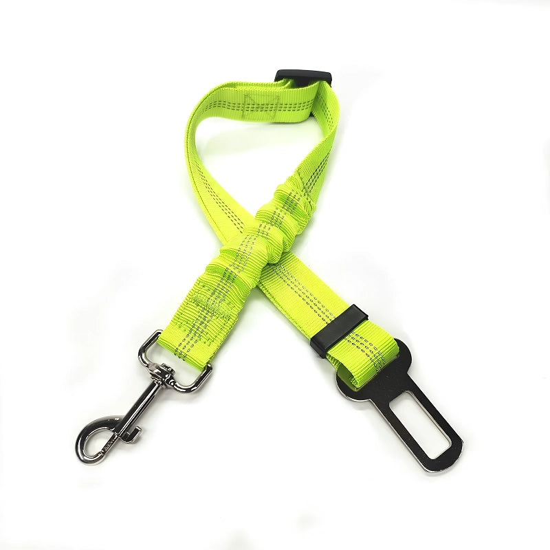 Cinto de segurança ajustável em nylon para cães no automóvel