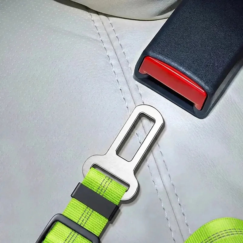 Cinto de segurança ajustável em nylon para cães no automóvel