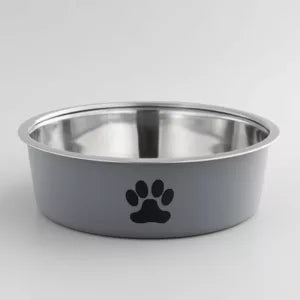 Comedouro de Aço Inox para Cães com Base de Silicone Antiderrapante