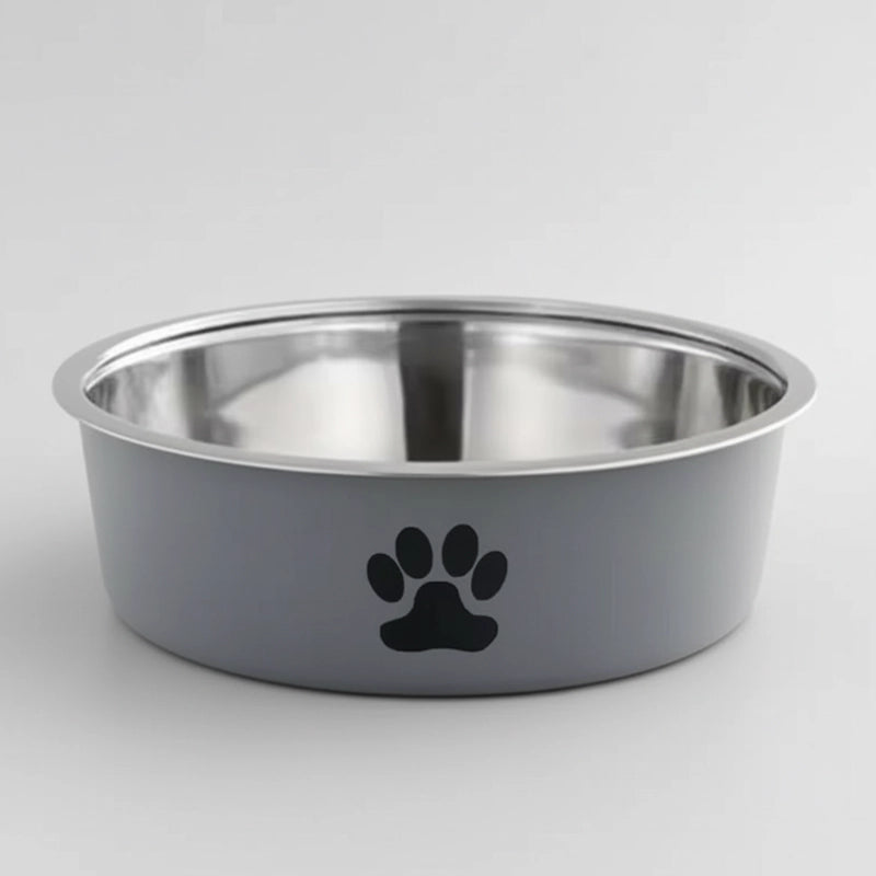 Comedouro de Aço Inox para Cães com Base de Silicone Antiderrapante
