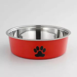 Comedouro de Aço Inox para Cães com Base de Silicone Antiderrapante