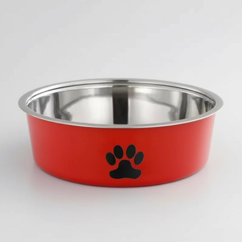 Comedouro de Aço Inox para Cães com Base de Silicone Antiderrapante