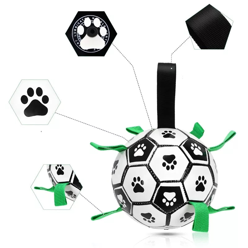 Brinquedo de Futebol para Cão com Abas para Pegar