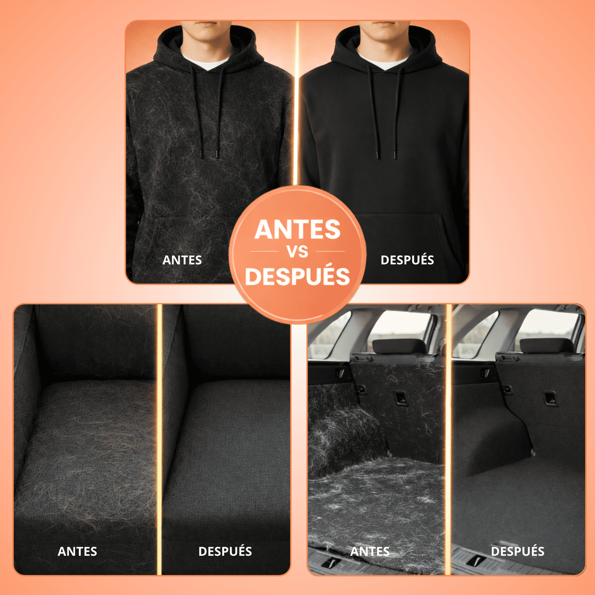 Guante Quita - Quitapelos Reutilizable para Mascotas
