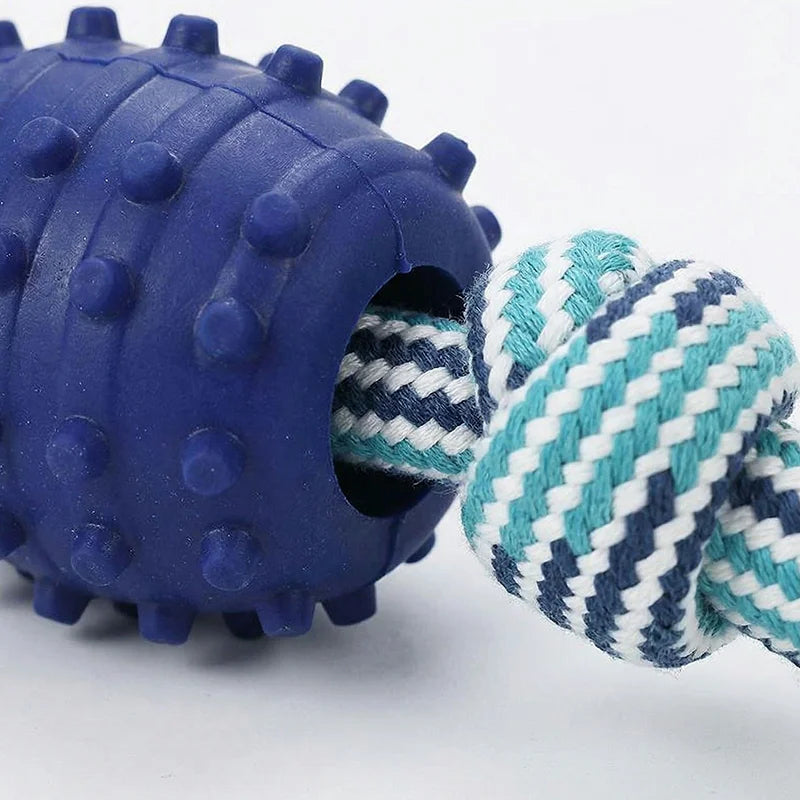 Brinquedo de cabo‑de‑guerra resistente para cães em fase de dentição