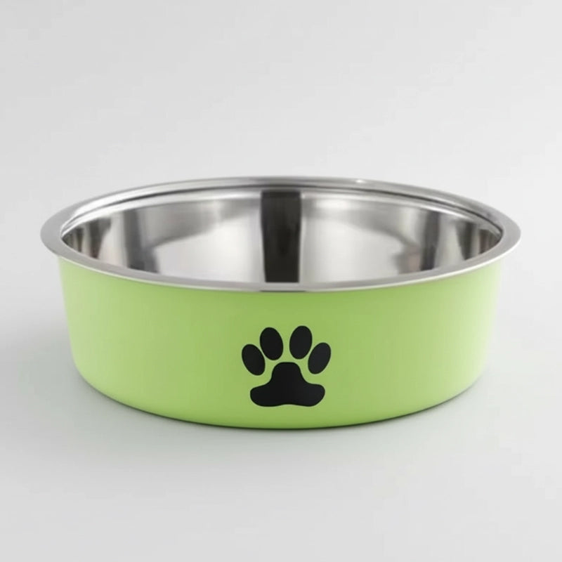 Comedouro de Aço Inox para Cães com Base de Silicone Antiderrapante