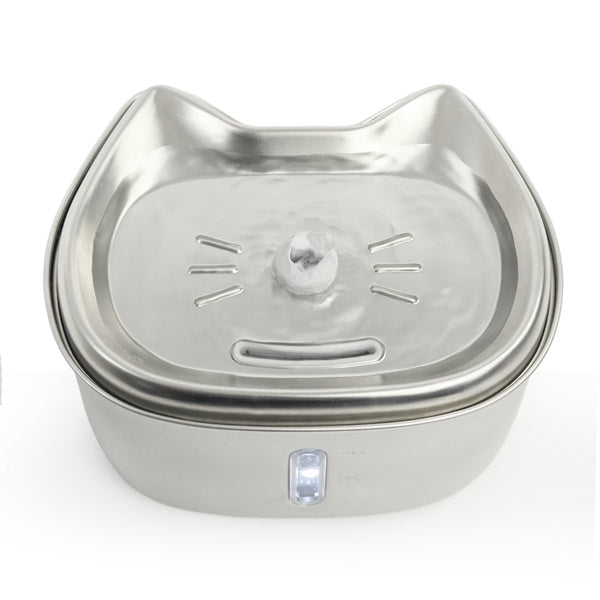 Fonte de água KITTO em aço inoxidável 2,5 L
